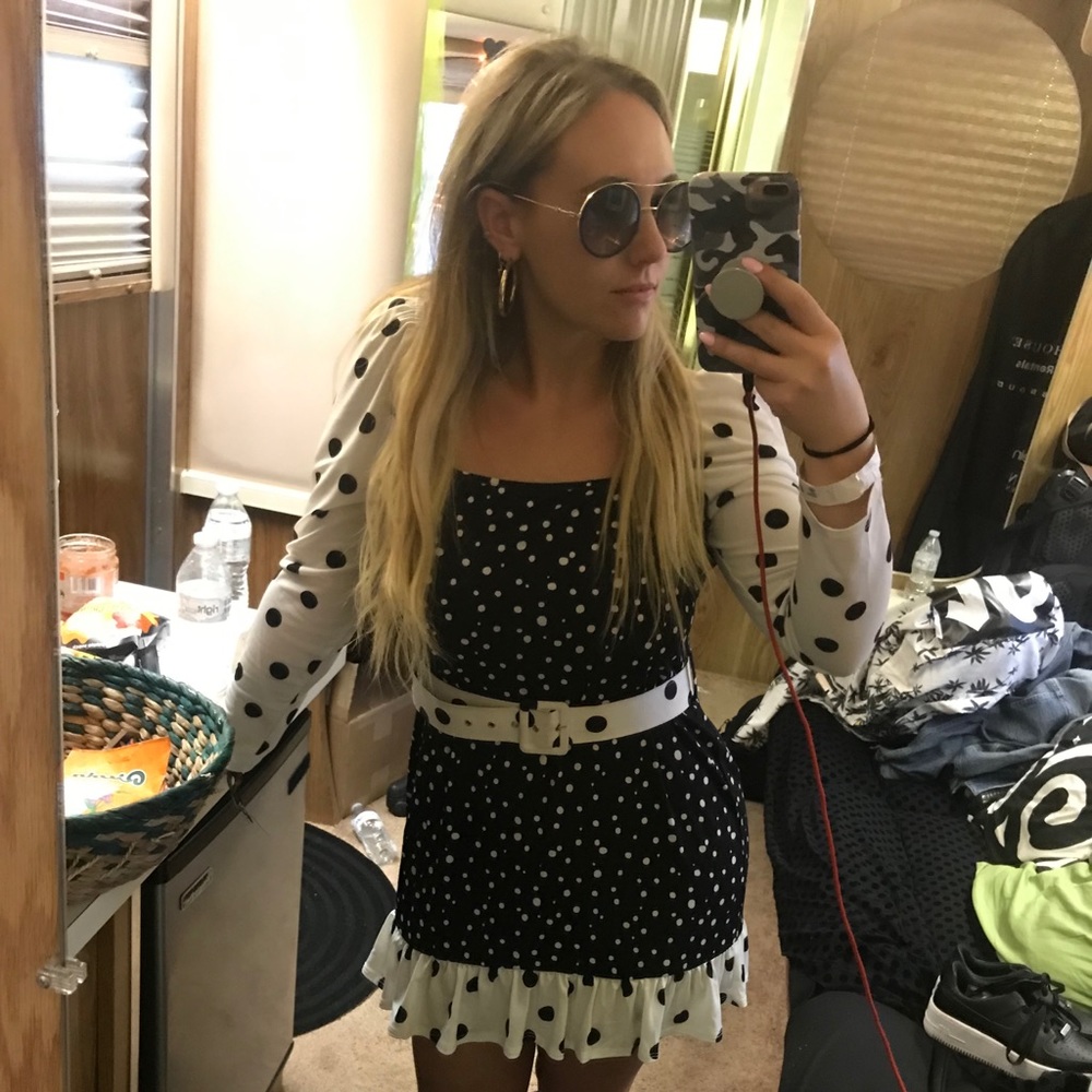 Polka Dot Mini Dress